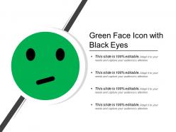 Green face icon with black eyes