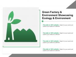 Green factory and environment showcasing ecology and environment