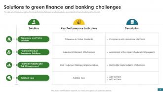 Green Finance Fostering Sustainable Development CRP CD Interactive Customizable