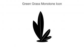 Green Grass Monotone Icon In Powerpoint Pptx Png And Editable Eps Format