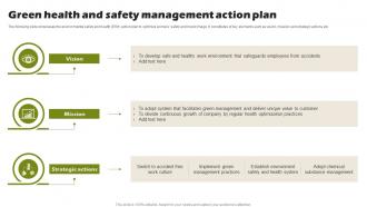 Green Health And Safety Management Action Plan
