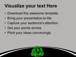 Green helium balloons design air black background powerpoint templates ppt themes and graphics 0113