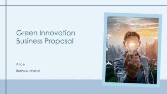 Green Innovation Business Proposal PPT Designs AT