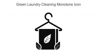 Green Laundry Cleaning Monotone Icon In Powerpoint Pptx Png And Editable Eps Format
