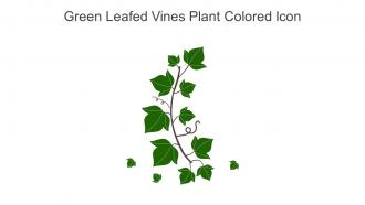 Green Leafed Vines Plant Colored Icon In Powerpoint Pptx Png And Editable Eps Format