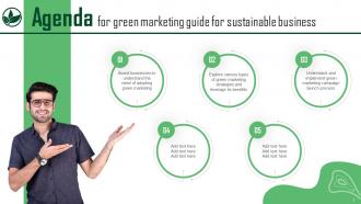 Green Marketing Guide For Sustainable Business Powerpoint Presentation Slides MKT CD Compatible Slides