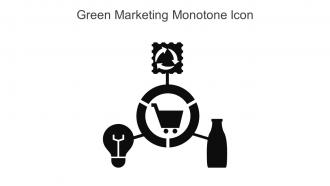 Green Marketing Monotone Icon In Powerpoint Pptx Png And Editable Eps Format