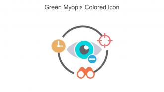 Green Myopia Colored Icon In Powerpoint Pptx Png And Editable Eps Format