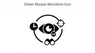 Green Myopia Monotone Icon In Powerpoint Pptx Png And Editable Eps Format