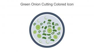 Green Onion Cutting Colored Icon In Powerpoint Pptx Png And Editable Eps Format