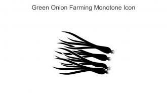 Green Onion Farming Monotone Icon In Powerpoint Pptx Png And Editable Eps Format