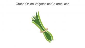 Green Onion Vegetables Colored Icon In Powerpoint Pptx Png And Editable Eps Format