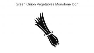 Green Onion Vegetables Monotone Icon In Powerpoint Pptx Png And Editable Eps Format