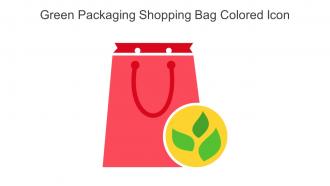 Green Packaging Shopping Bag Colored Icon In Powerpoint Pptx Png And Editable Eps Format