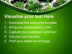 Green plants nature powerpoint templates and powerpoint backgrounds 0411