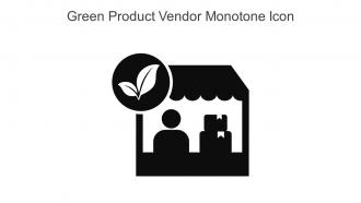 Green Product Vendor Monotone Icon In Powerpoint Pptx Png And Editable Eps Format