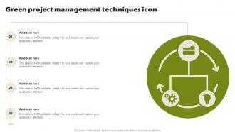 Green Project Management Techniques Icon