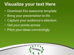 Green question marks around word question powerpoint templates ppt themes and graphics 0313