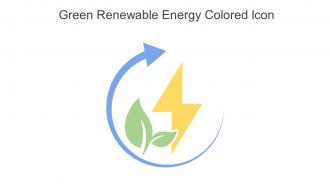 Green Renewable Energy Colored Icon In Powerpoint Pptx Png And Editable Eps Format
