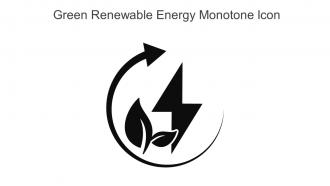 Green Renewable Energy Monotone Icon In Powerpoint Pptx Png And Editable Eps Format