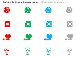 Green revolution power production nature safety ppt icons graphics