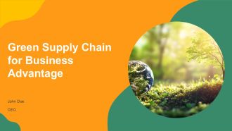 Green Supply Chain For Business Advantage PPT Designs AT