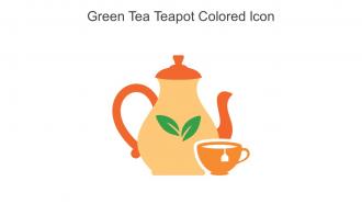 Green Tea Teapot Colored Icon In Powerpoint Pptx Png And Editable Eps Format