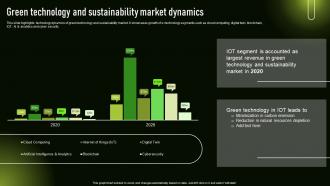 Green Technology And Sustainability Market Dynamics Sustainable Development With Green Technology