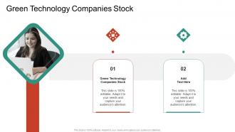Green Technology Companies Stock In Powerpoint And Google Slides Cpb