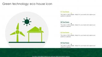 Green Technology Eco House Icon