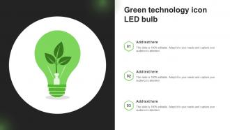 Green Technology Icon LED Bulb