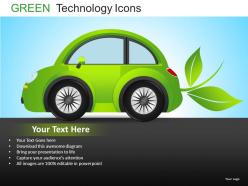 Green technology icons powerpoint presentation slides db