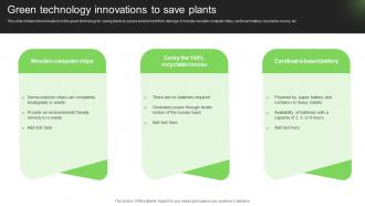 Green Technology Innovations To Save Plants