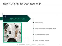 Green technology powerpoint presentation slides