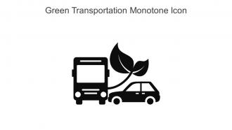 Green Transportation Monotone Icon In Powerpoint Pptx Png And Editable Eps Format