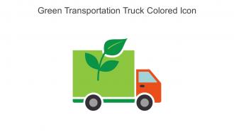 Green Transportation Truck Colored Icon In Powerpoint Pptx Png And Editable Eps Format