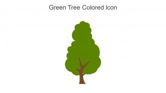 Green Tree Colored Icon In Powerpoint Pptx Png And Editable Eps Format