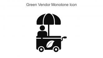 Green Vendor Monotone Icon In Powerpoint Pptx Png And Editable Eps Format