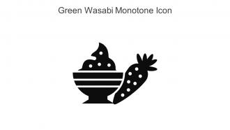 Green Wasabi Monotone Icon In Powerpoint Pptx Png And Editable Eps Format