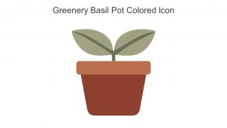 Greenery Basil Pot Colored Icon In Powerpoint Pptx Png And Editable Eps Format