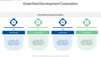 Greenfield Development Corporation In Powerpoint And Google Slides Cpb