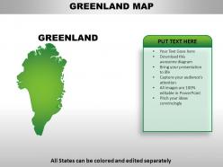 Greenland country powerpoint maps