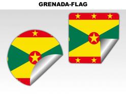 Grenada country powerpoint flags