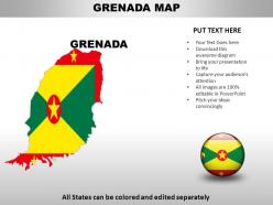 Grenada country powerpoint maps