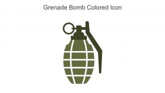 Grenade Bomb Colored Icon In Powerpoint Pptx Png And Editable Eps Format