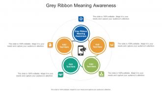Grey Ribbon Meaning Awareness In Powerpoint And Google Slides Cpb
