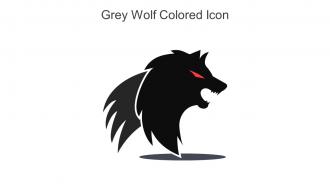 Grey Wolf Colored Icon In Powerpoint Pptx Png And Editable Eps Format