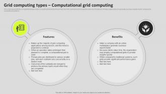 Grid Computing Components Grid Computing Types Computational Grid Computing