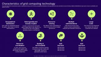 Grid Computing Services Characteristics Of Grid Computing Technology