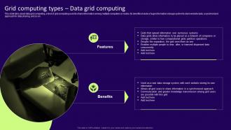 Grid Computing Types Data Grid Computing Grid Computing Services